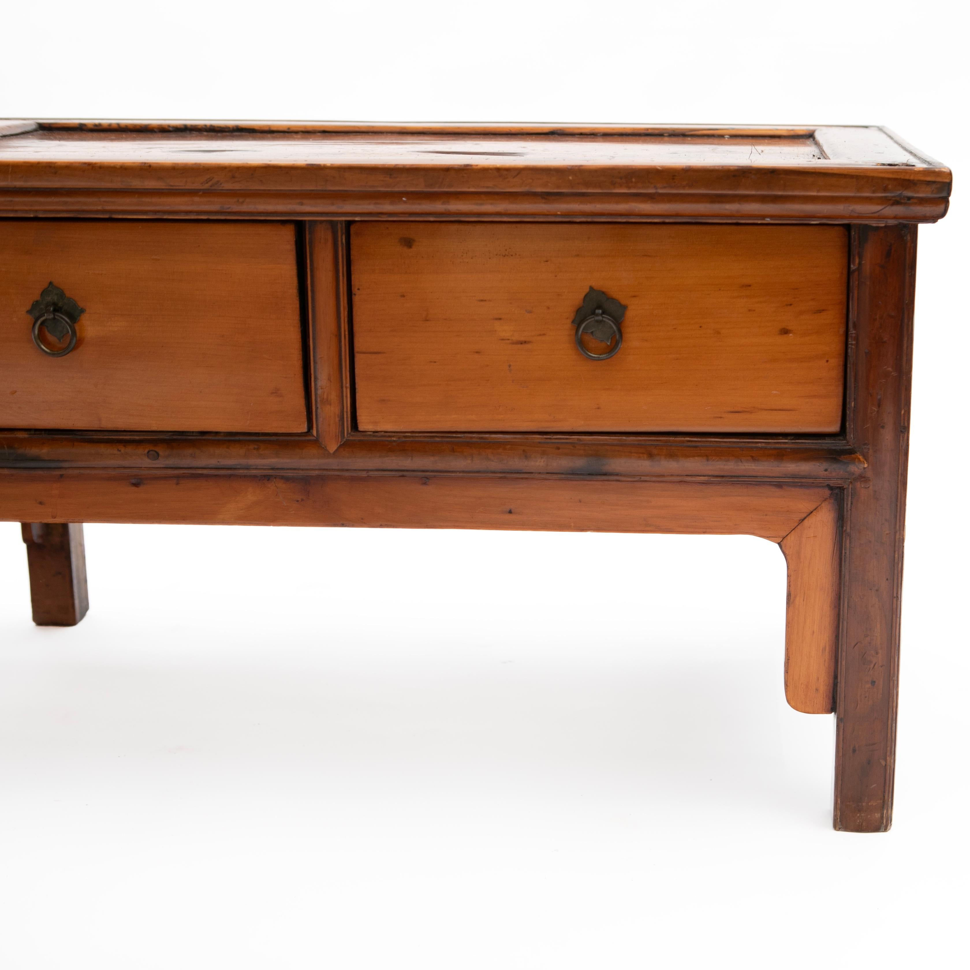 Small 19th Century Ming Style Cabinet in Peachwood For Sale 5