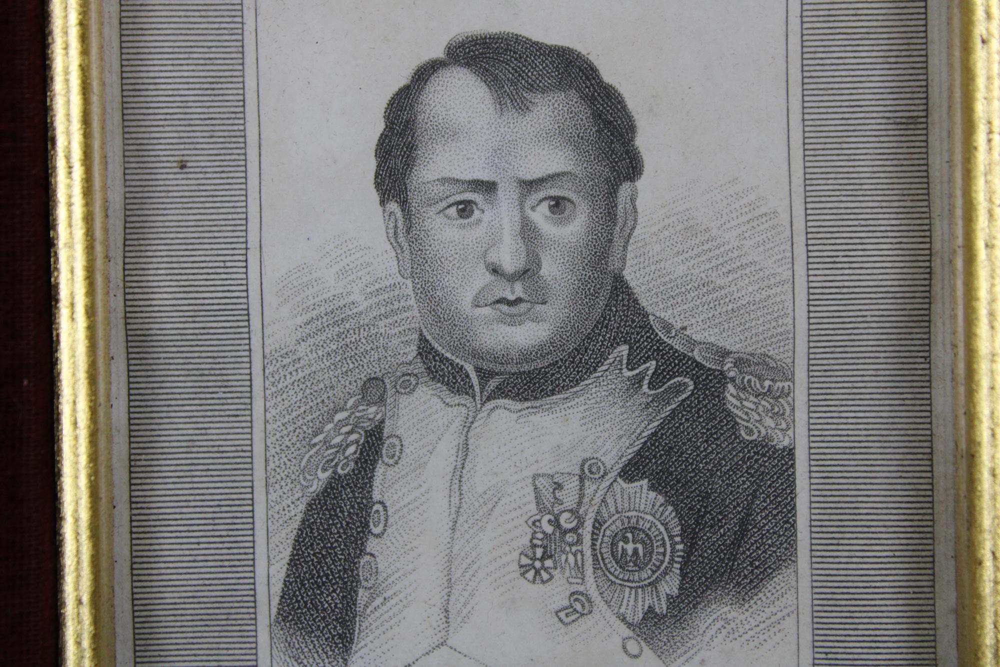 Antique 19th Century Napoleon Bonaparte Stipple Engraving Portrait Asaph Willard 3