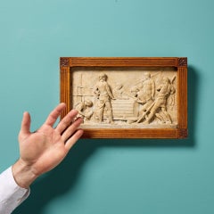 Ancienne plaque de composition de style néoclassique du 19ème siècle