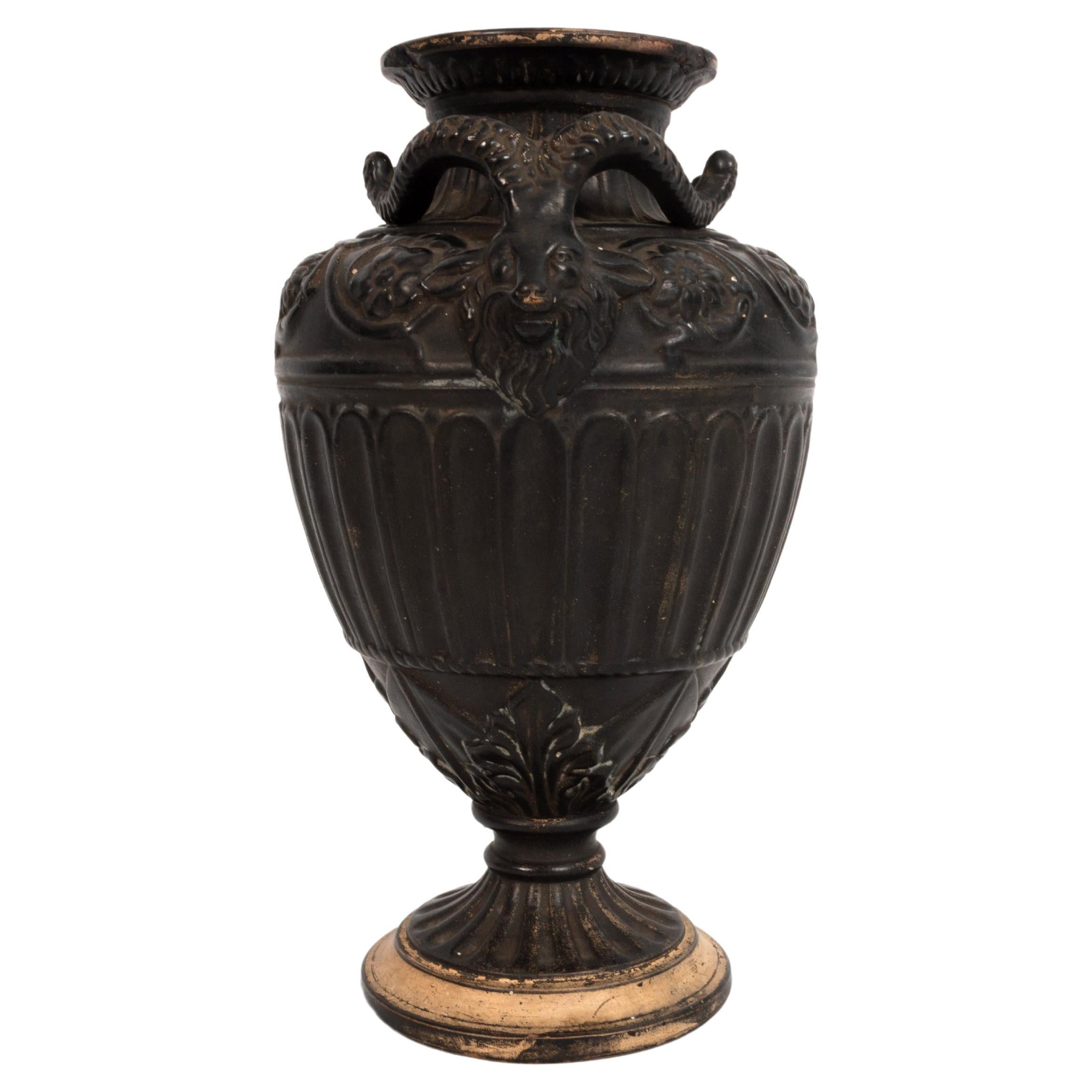 Antique 19th Century Neoclassical Vase By Gerbing & Stephan, Germany, 1892 For Sale