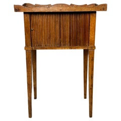 Antique 19th Century Nightstand with a Roller Door