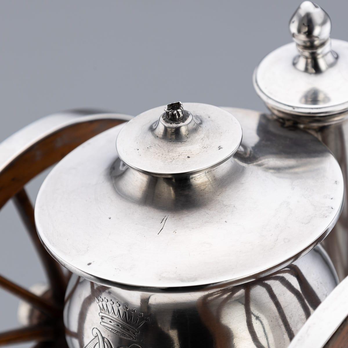 Antico accendino da tavolo in argento massiccio del XIX secolo di E H. Stockwell c.1870 in vendita 4