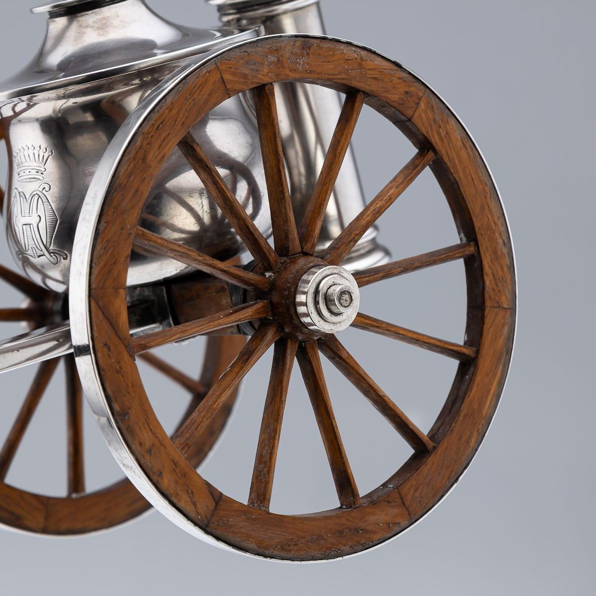 Antico accendino da tavolo in argento massiccio del XIX secolo di E H. Stockwell c.1870 in vendita 6