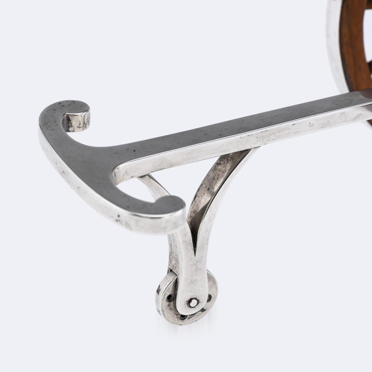 Antico accendino da tavolo in argento massiccio del XIX secolo di E H. Stockwell c.1870 in vendita 8