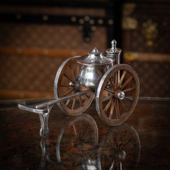 Antique 19th Century Novelty Solid Silver Table Lighter By E H. Stockwell c.1870