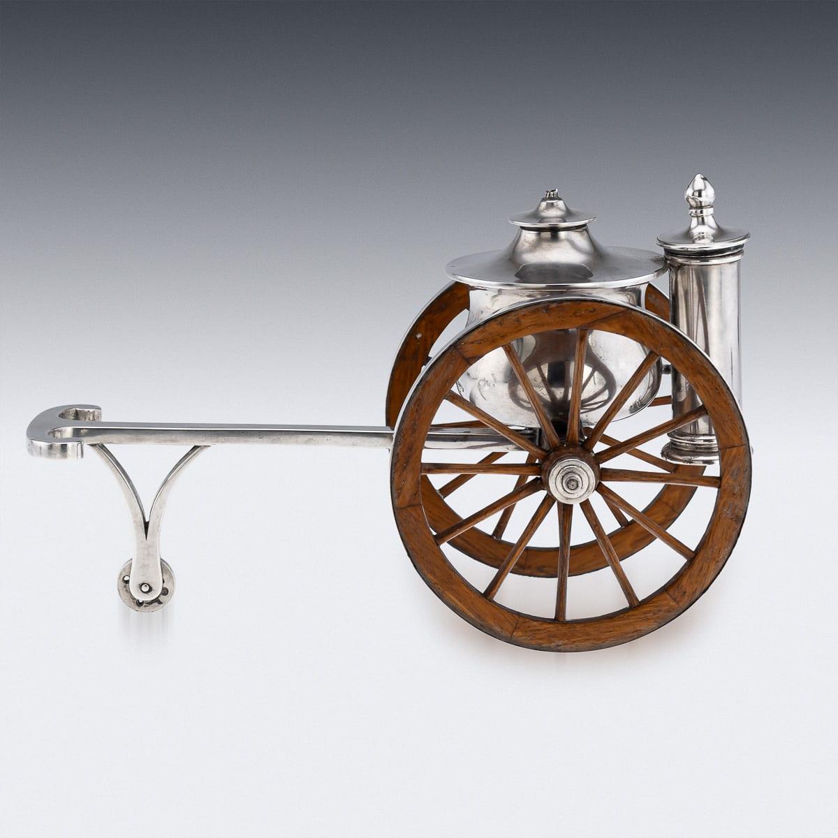 Altro Antico accendino da tavolo in argento massiccio del XIX secolo di E H. Stockwell c.1870 in vendita