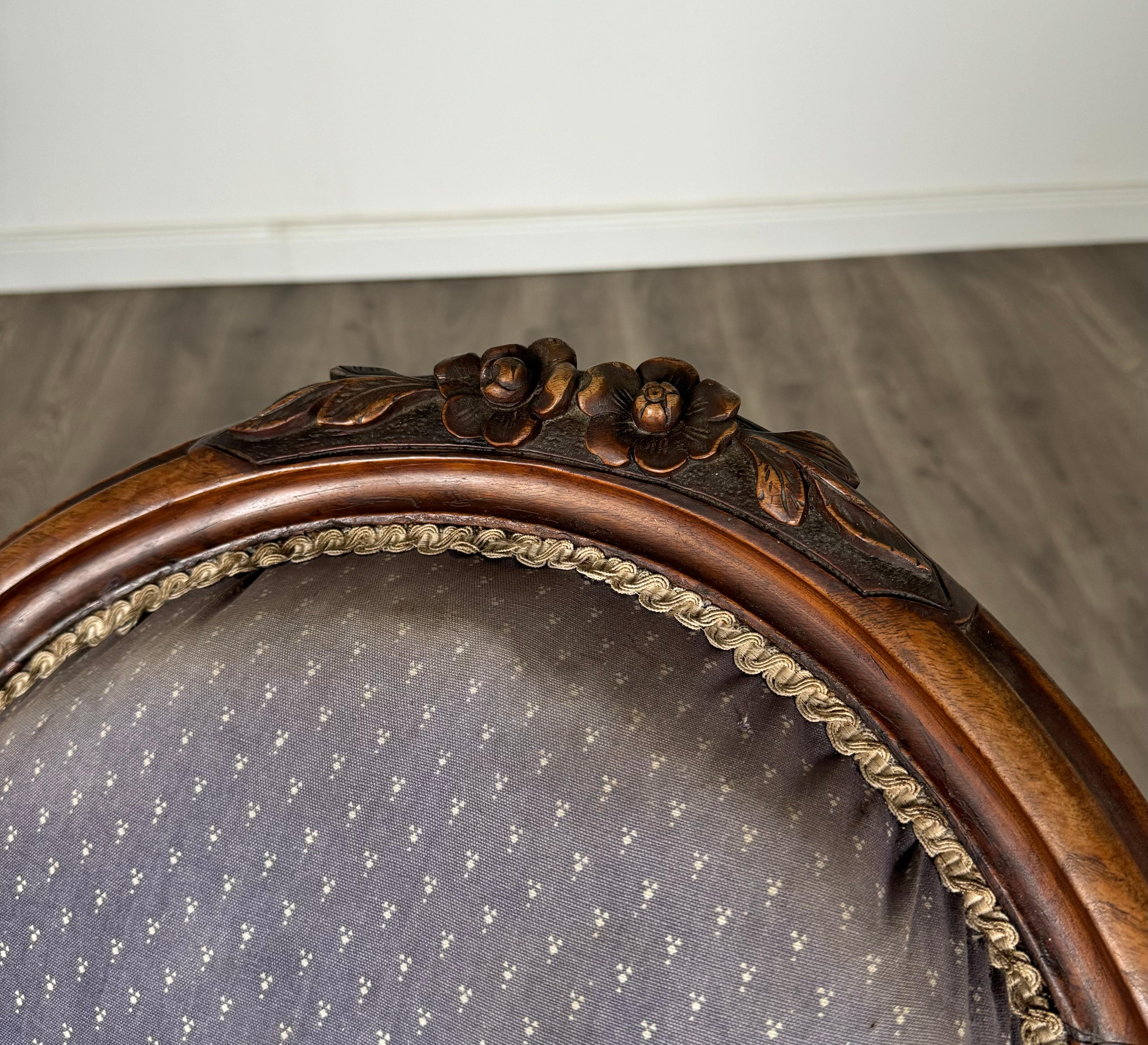 Chaise d'infirmière ancienne du 19ème siècle en acajou ( REF AF-3142 ) en vente 4