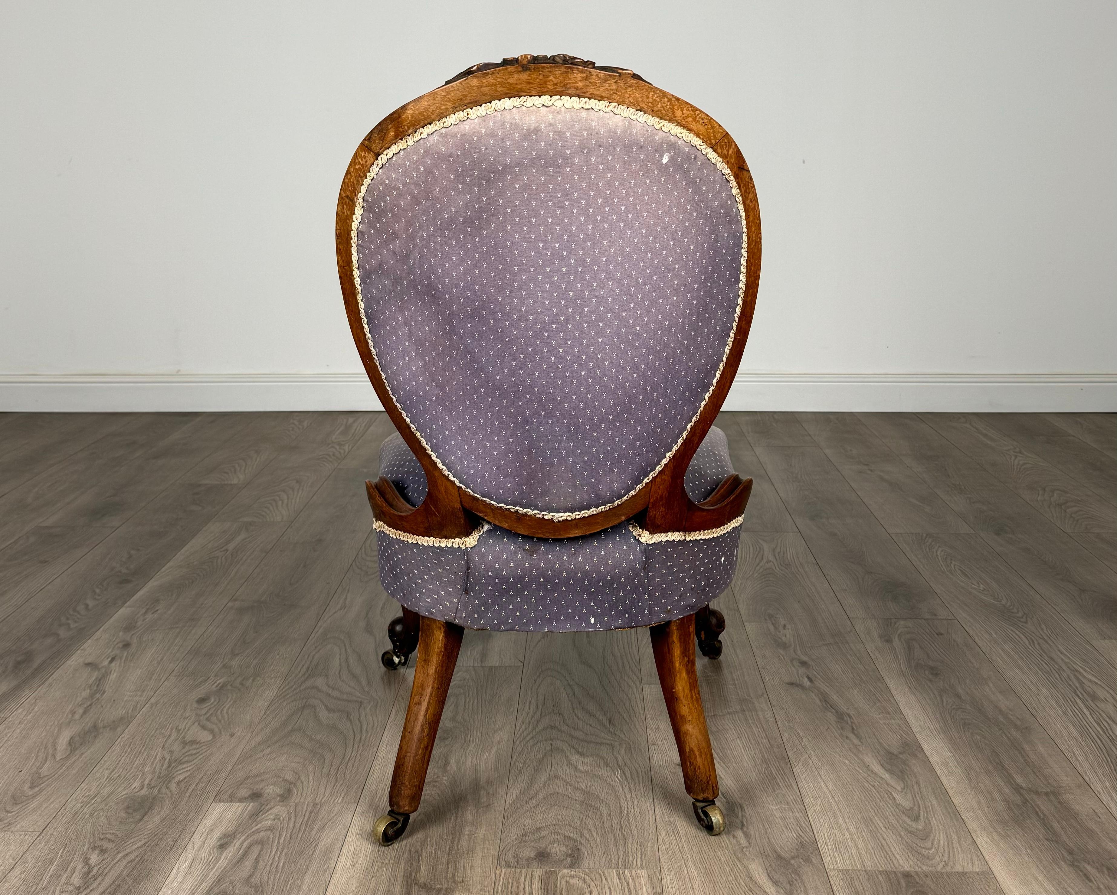 Chaise d'infirmière ancienne du 19ème siècle en acajou ( REF AF-3142 ) Bon état - En vente à Ledbury, GB