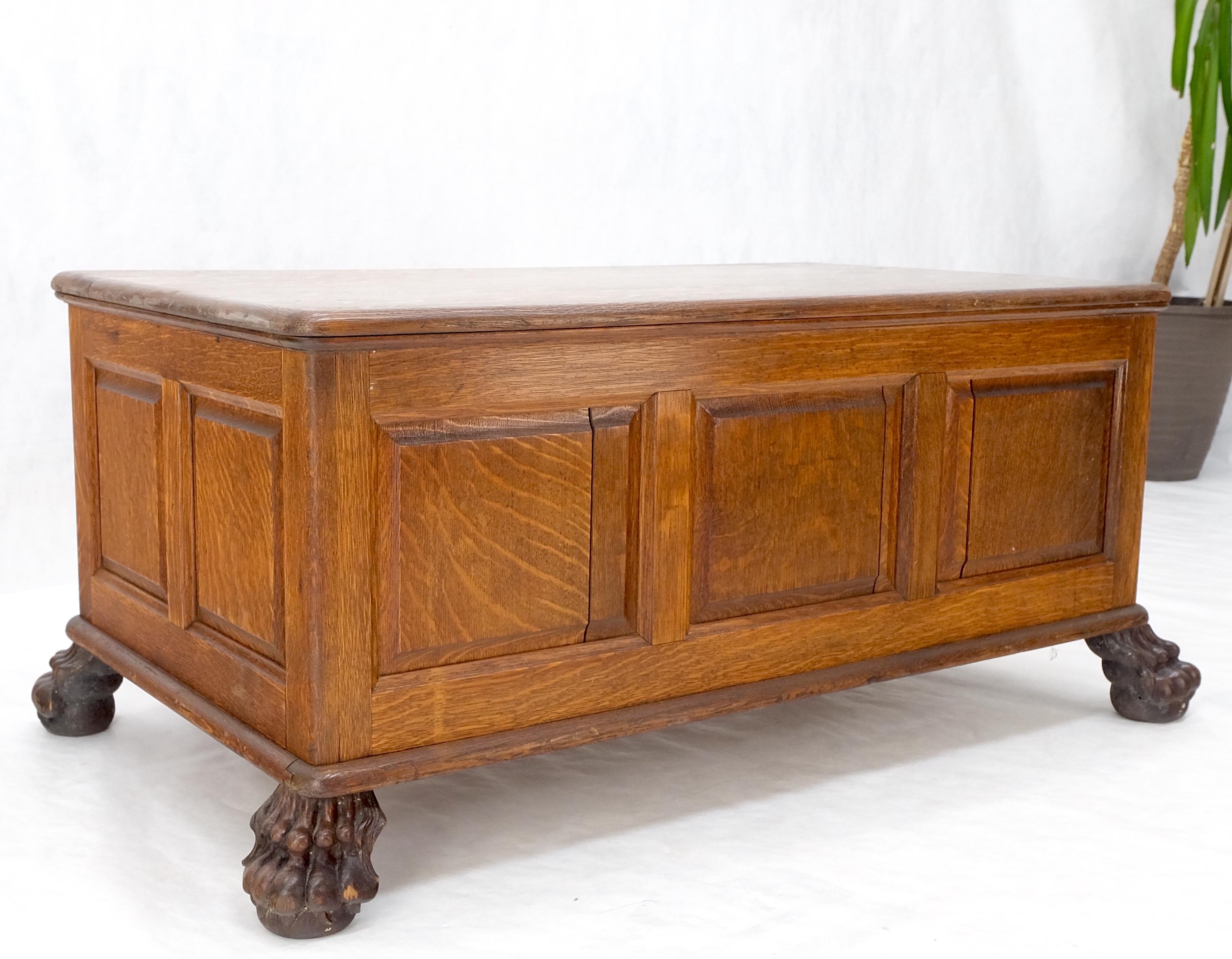 Antique 19th Century Oak Carved Lion Feet 9 Drawers File Cabinet Credenza Mint! For Sale 12
