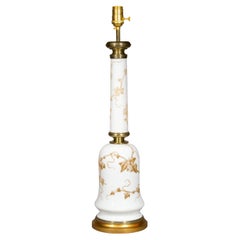 Antique 19th Century Opaline Glass Lamp