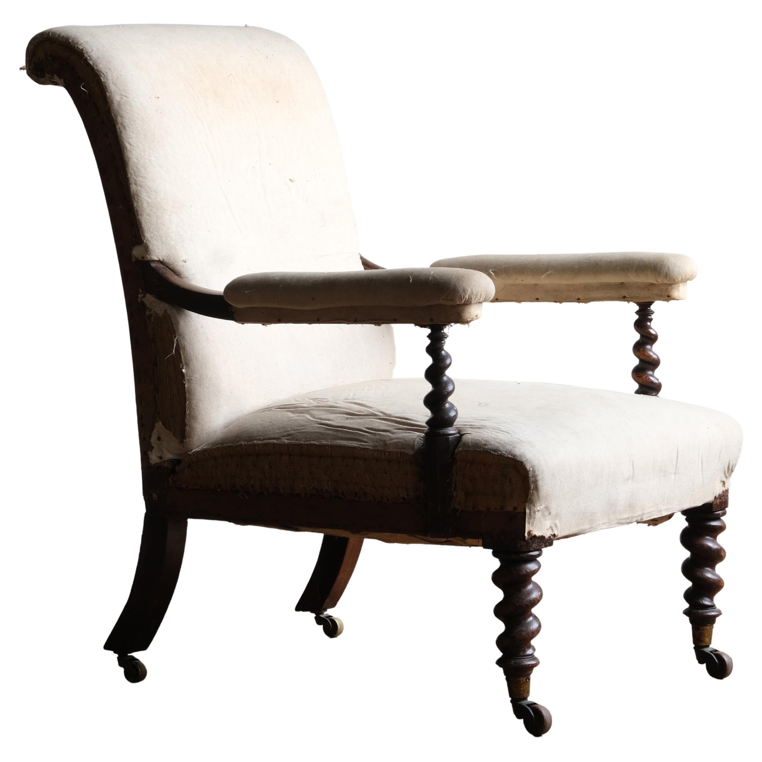 Antique 19th Century Open Armchair by Miles 
Edwards