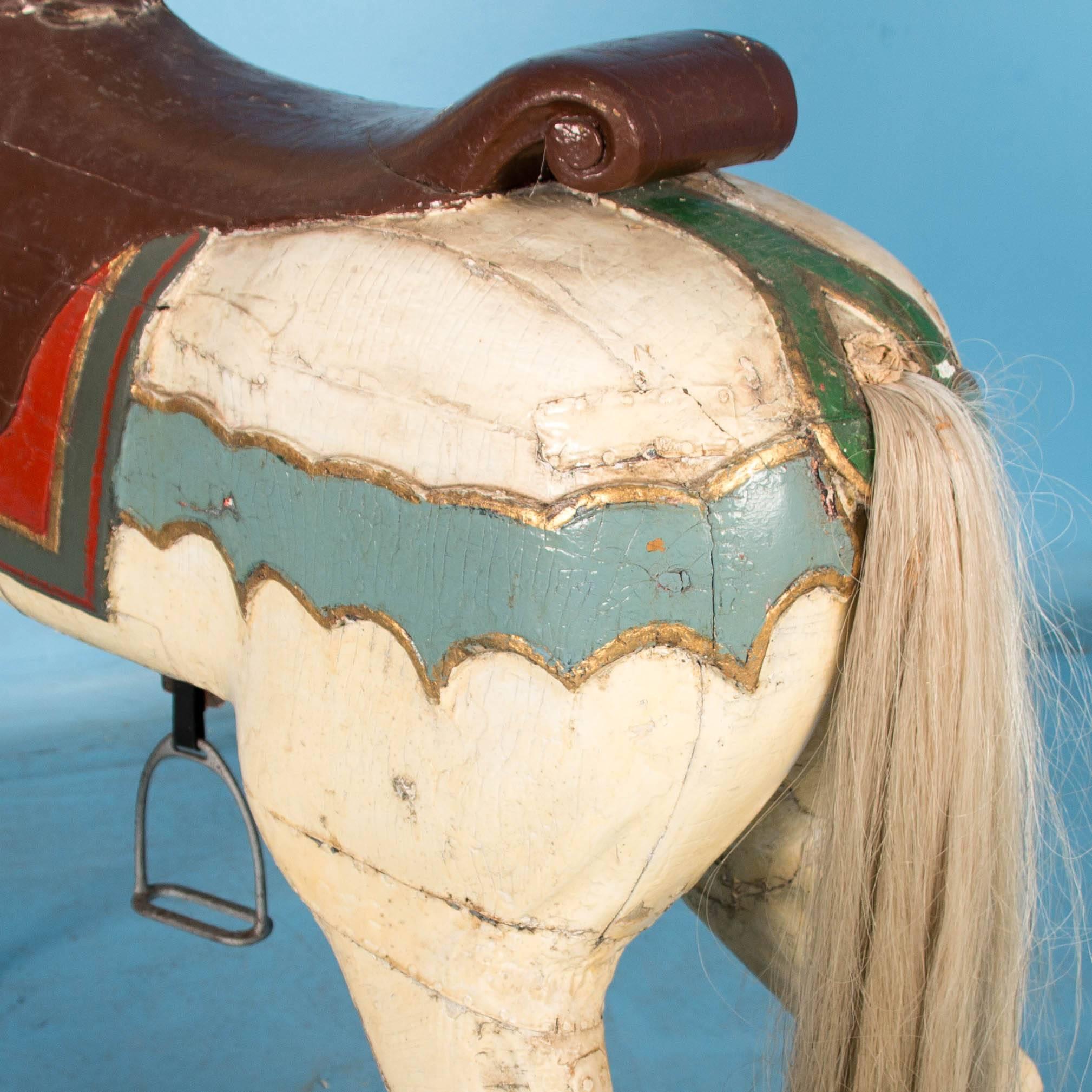 Antique 19th Century Painted Carousel Horse 6