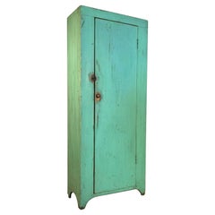 paris green for sale Antique 19th Century Painted Cupboard in Paris Green