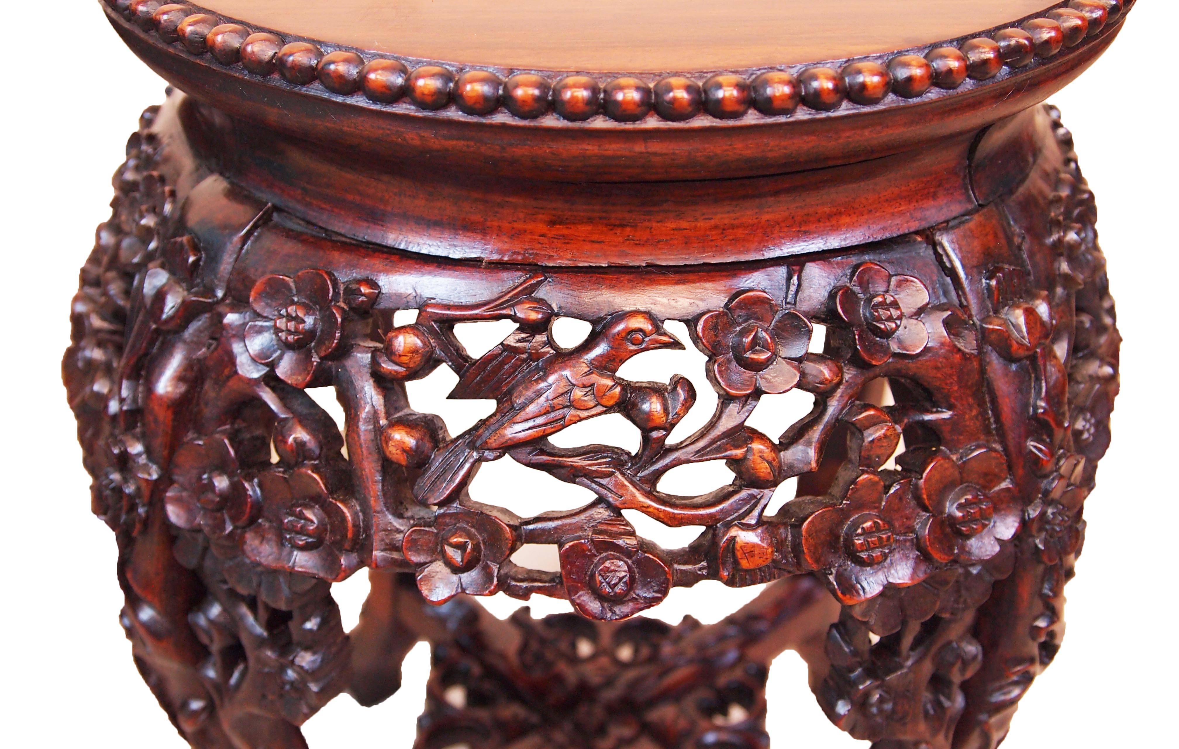 Victorian Antique 19th Century Pair of Oriental Hardwood Tables