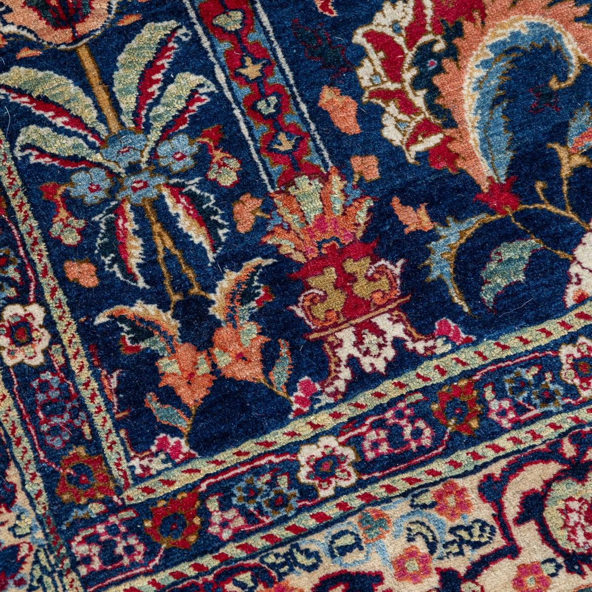 Lana Antico tappeto persiano del XIX secolo, coppia di rari tappeti Tabriz fatti a mano del 1880 ca. in vendita