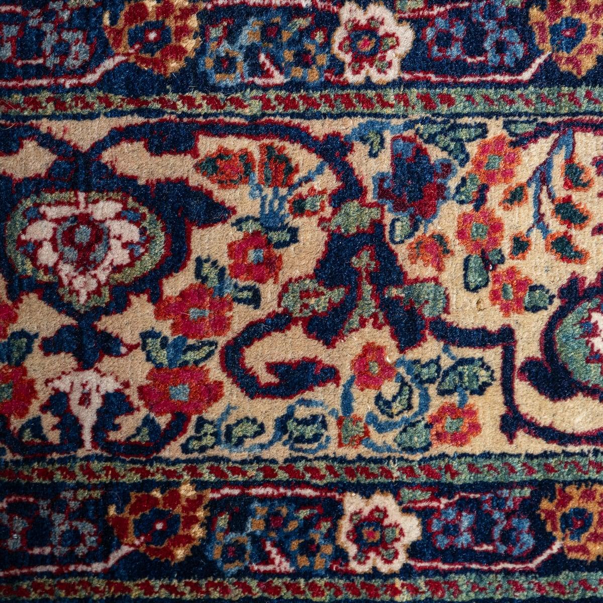 Antico tappeto persiano del XIX secolo, coppia di rari tappeti Tabriz fatti a mano del 1880 ca. in vendita 1