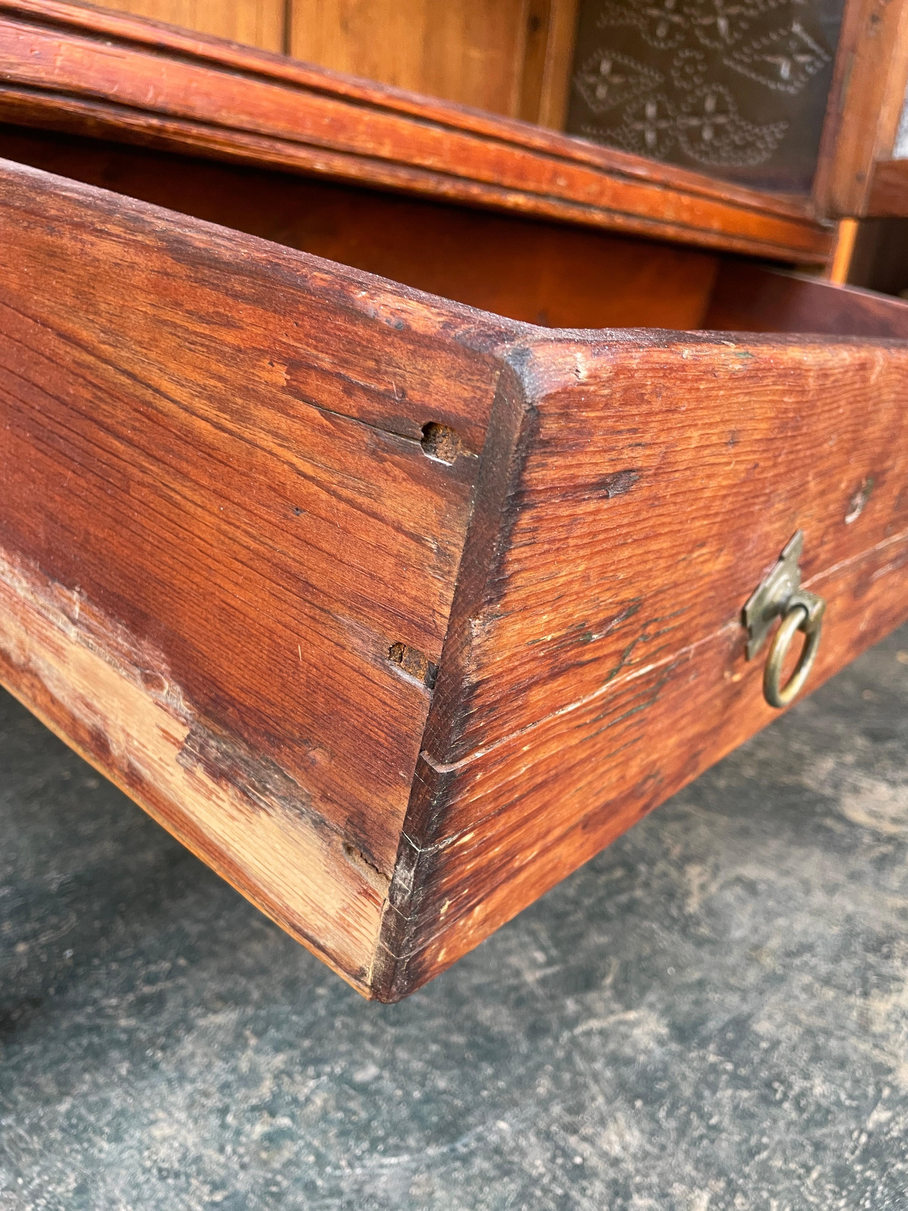 Antique 19th Century Pie Safe Cabinet Single Drawer American in vendita 3