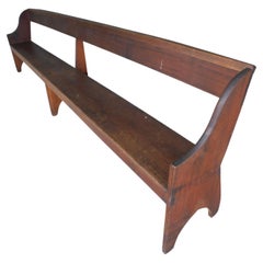 Used 19th Century Primitive Shaker Lancaster Co. Bench 141.5"w