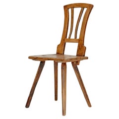 Antique 19th Century Primitive Wooden Stick Back Chair