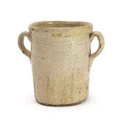 Antique 19th Century Puglian Glazed Terracotta Storage Vessel, Italy
