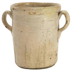 Antique 19th Century Puglian Glazed Terracotta Storage Vessel, Italy