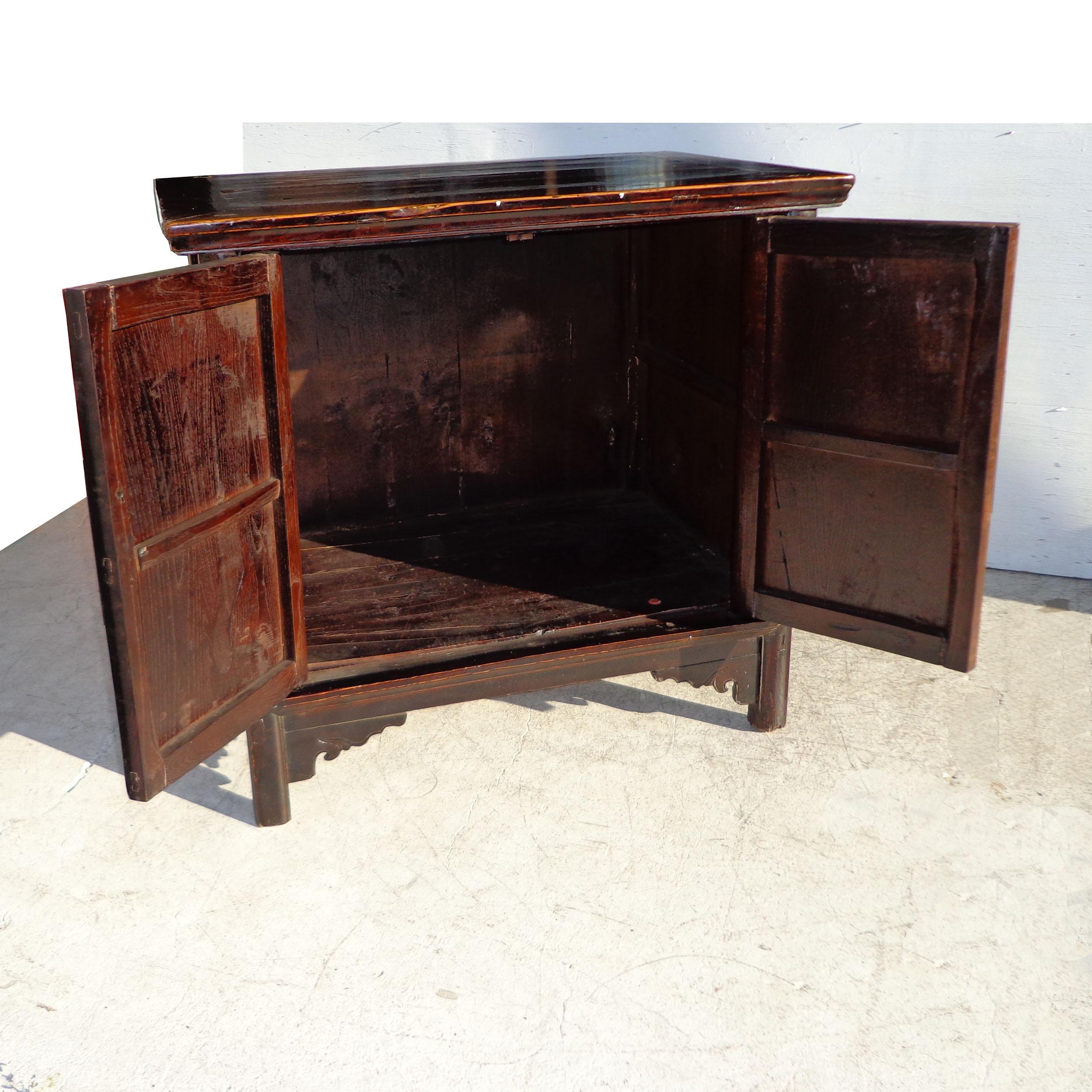 Asian Antique 19th Century Qing Chinese Cabinet For Sale