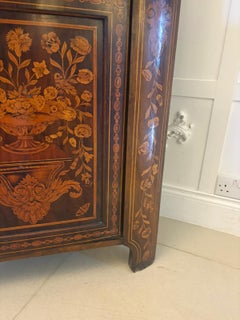 Antique 19th Century Quality Dutch Marquetry Corner Cabinet