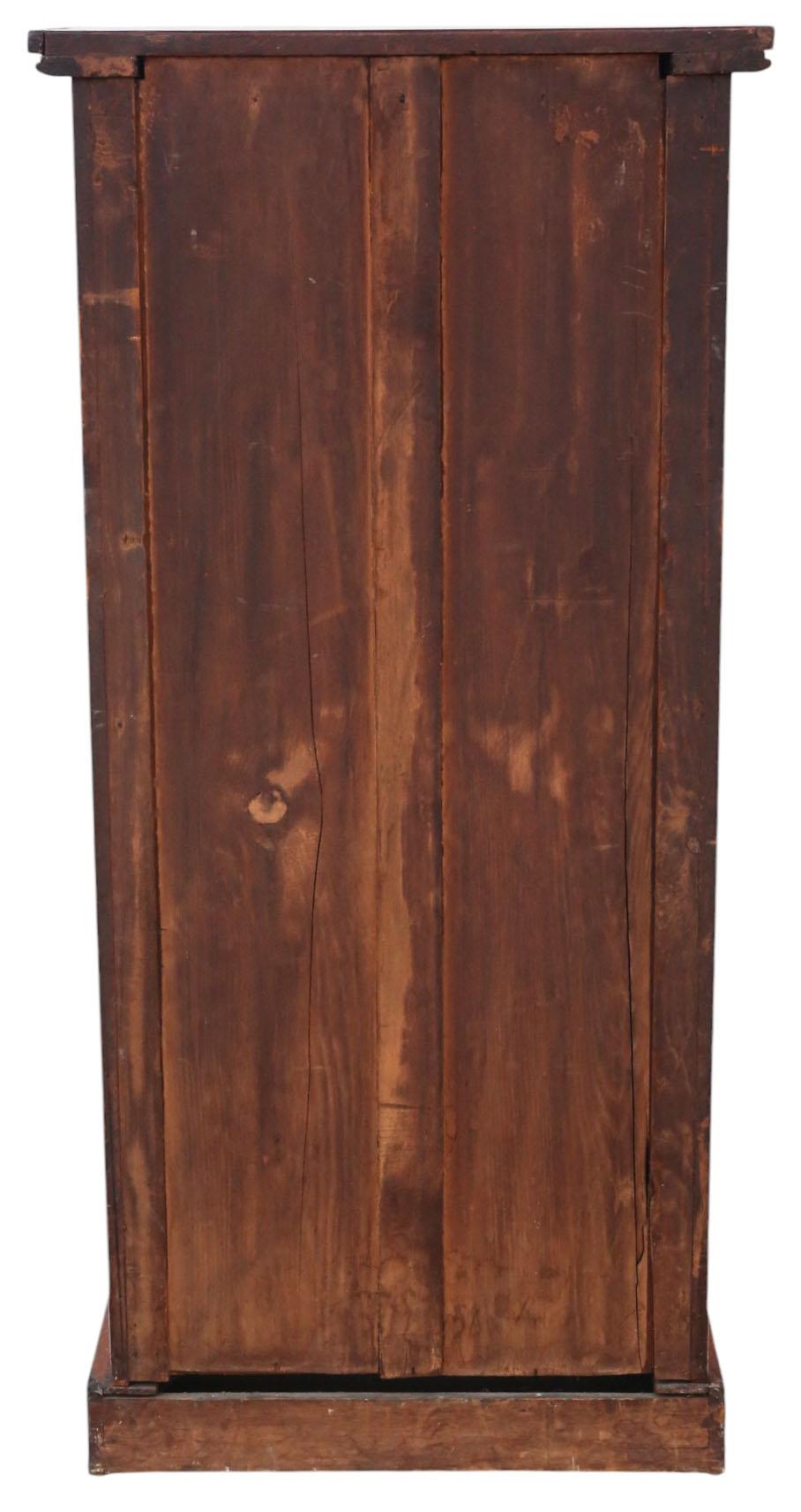 Bois Ancienne commode Wellington à 7 tiroirs en acajou de qualité du 19ème siècle en vente