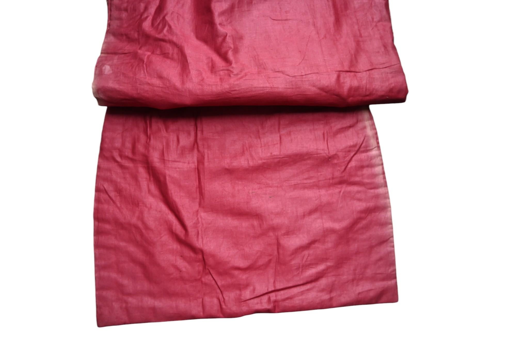 Antique 19th century Red Chasuble And Ornamental Part For Sale 3