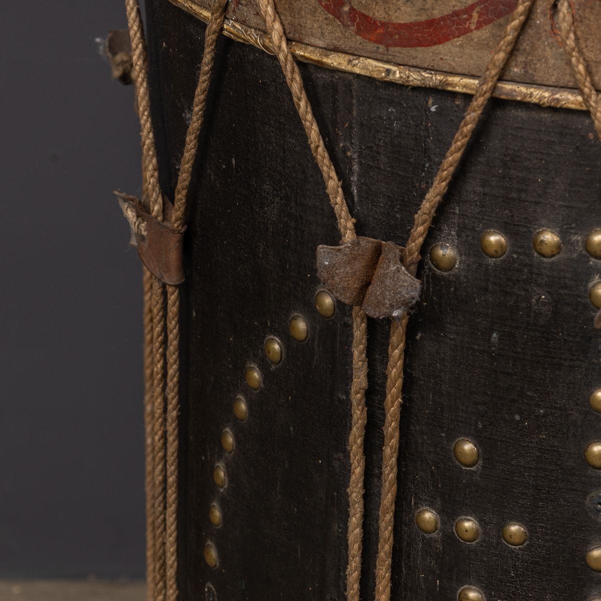 Antike große Militärische Trommel im Regency-Stil des 19. Jahrhunderts, um 1820 im Angebot 9