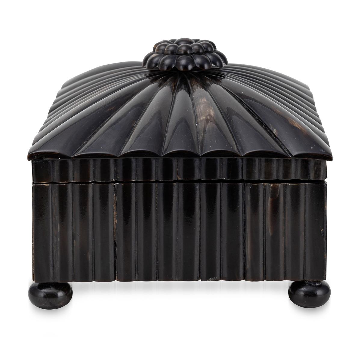British Antique 19th Century Regency Horn Box c.1820 For Sale