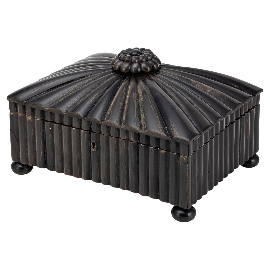 Antique 19th Century Regency Horn Box c.1820