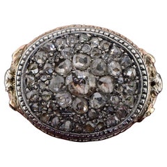 Antique 19th Century Rose Cut Diamond 18 KT Ring