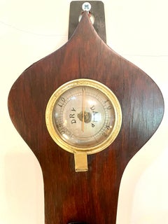 Antique 19th Century Rosewood Banjo Barometer