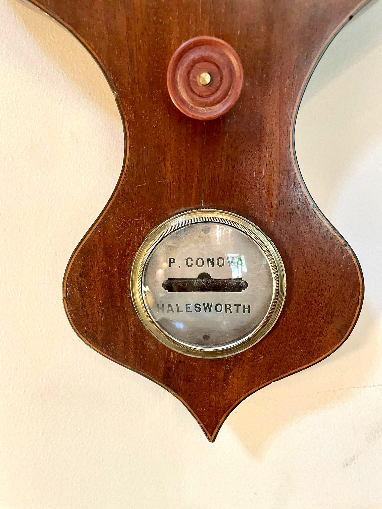 Antique 19th Century Rosewood Banjo Barometer In Good Condition For Sale In Suffolk, GB