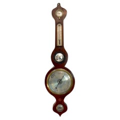 Antique 19th Century Rosewood Banjo Barometer
