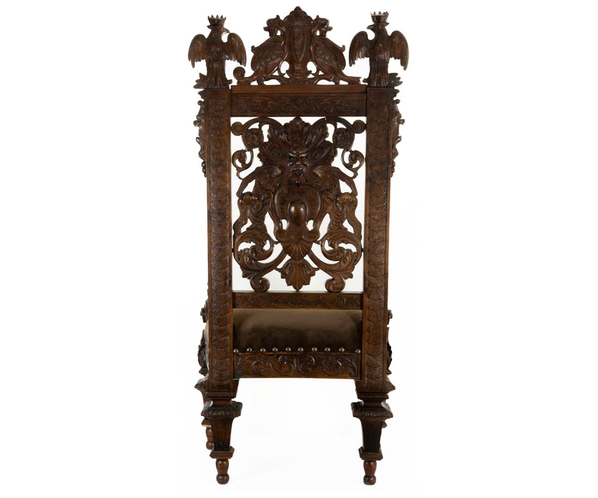 antique throne chair