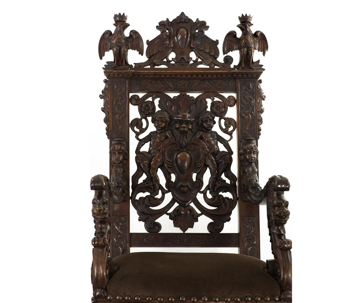 antique throne chairs
