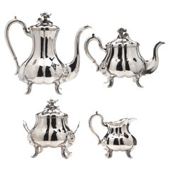 Antique 19th Century Russian 84, Silver Tea Set
