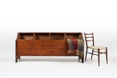 Antique 19th century rustic French trough / alternative storage unit in pine