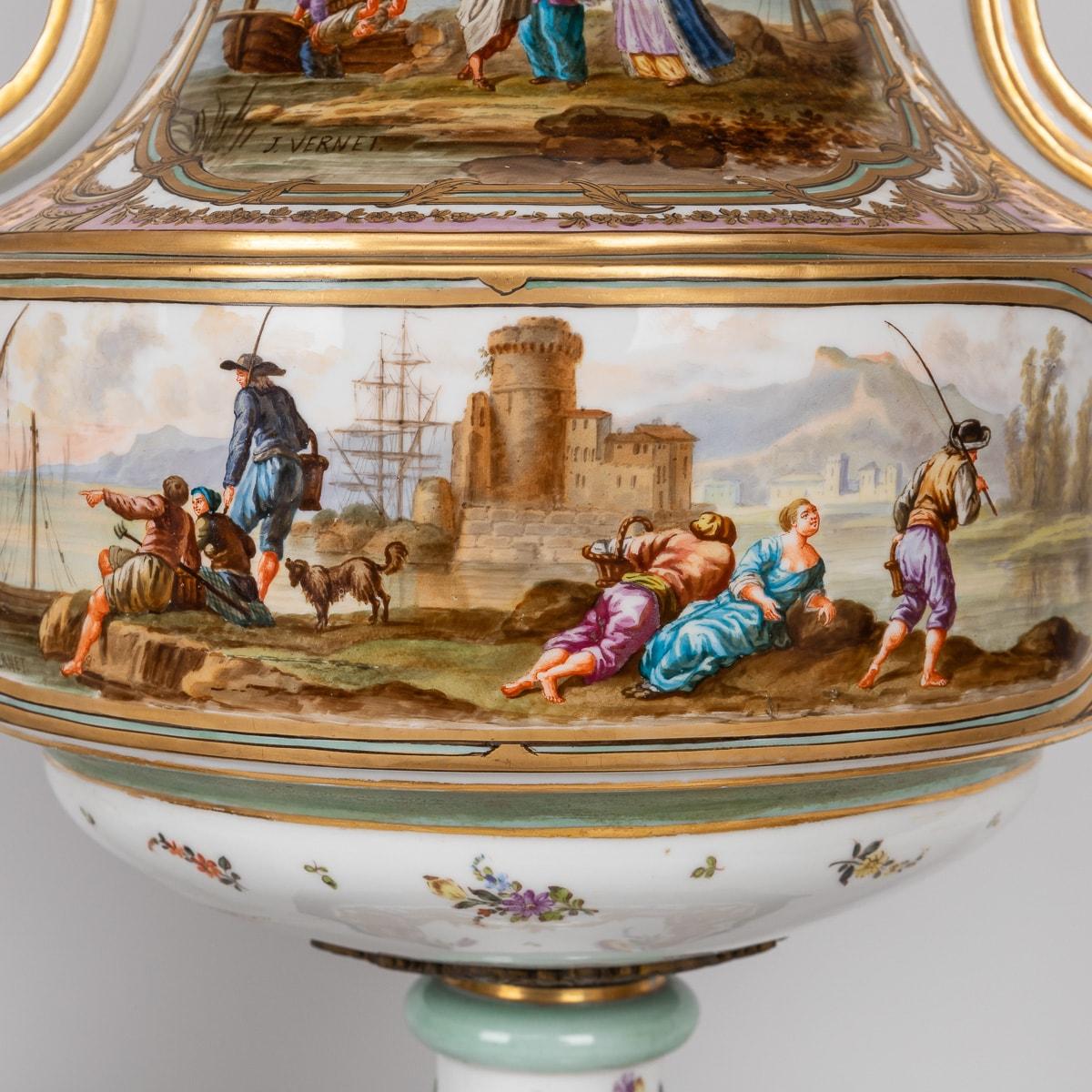 Vases anciens du 19ème siècle montés en porcelaine de Samson et bronze doré avec couvercle vers 1870 en vente 4