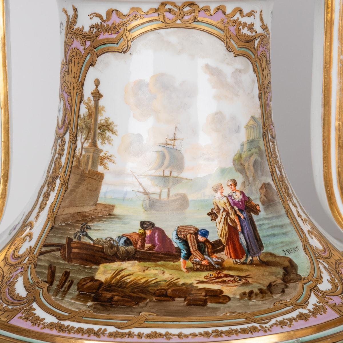 Vases anciens du 19ème siècle montés en porcelaine de Samson et bronze doré avec couvercle vers 1870 en vente 8