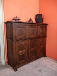 Antique 19th century scratched sideboard. Oak