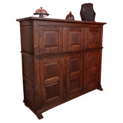 Antique 19th century scratched sideboard. Oak