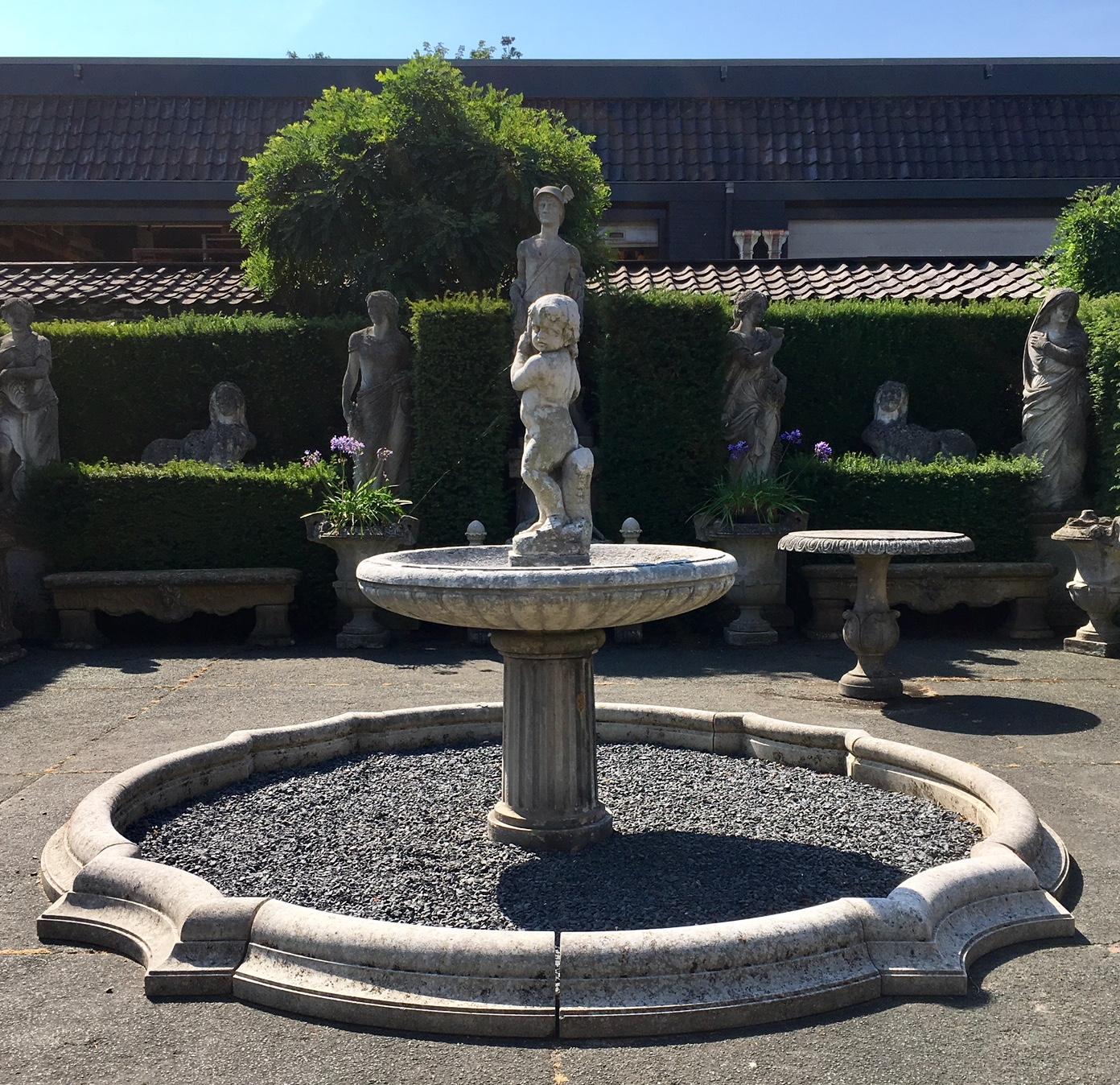 antique garden fountains