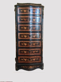 Antique 19th Century Secretary Simulated Chiffonier, Napoleon III Period