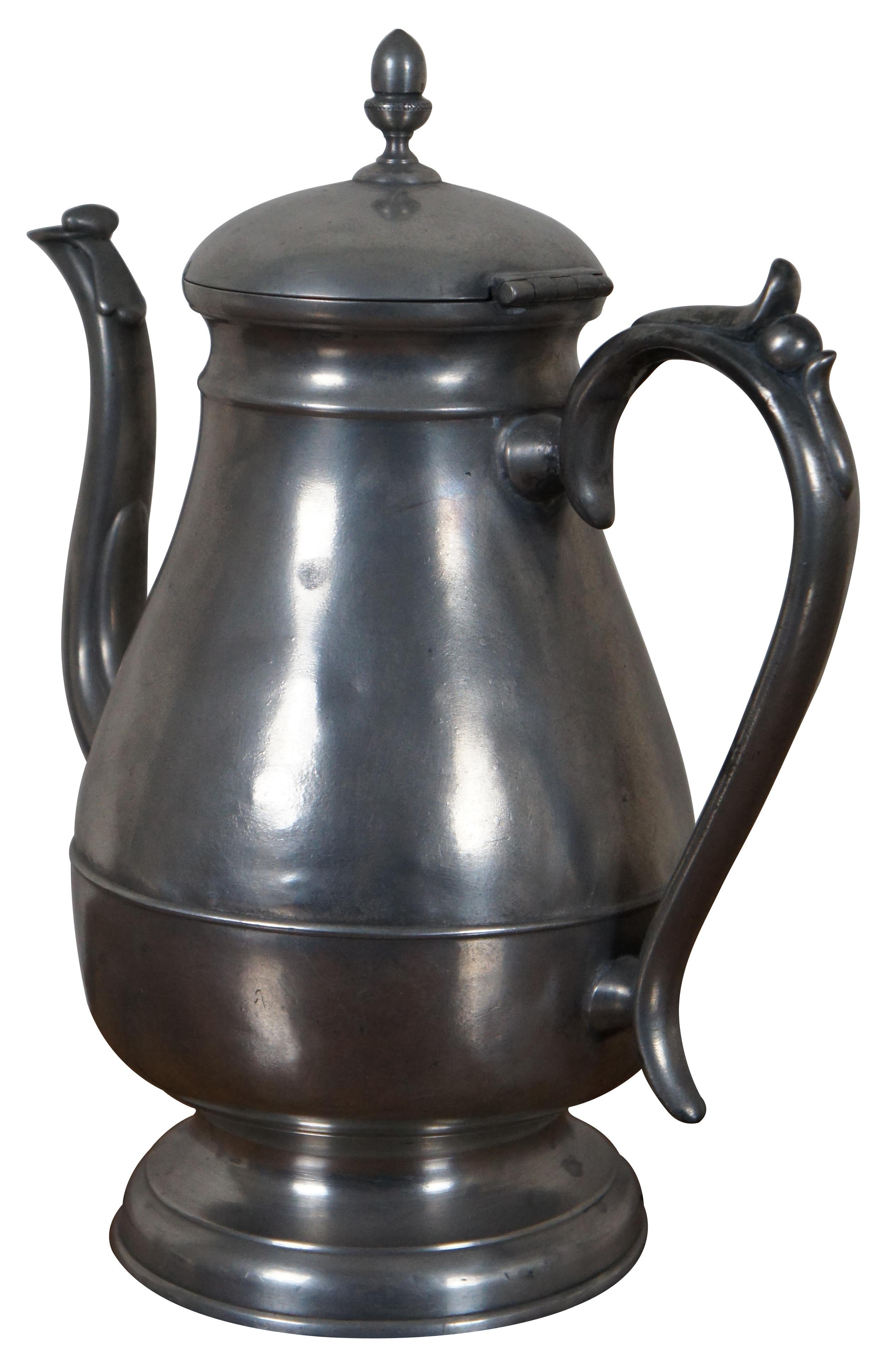 antique pewter teapot