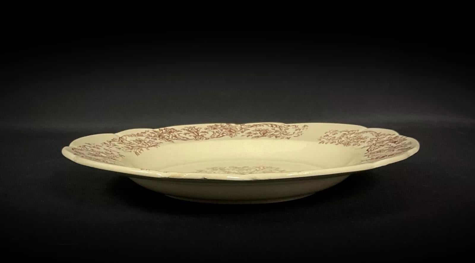 Ensemble de 6 assiettes profondes Longchamp Bella Pattern du 19ème siècle - 2Y376 en vente 5