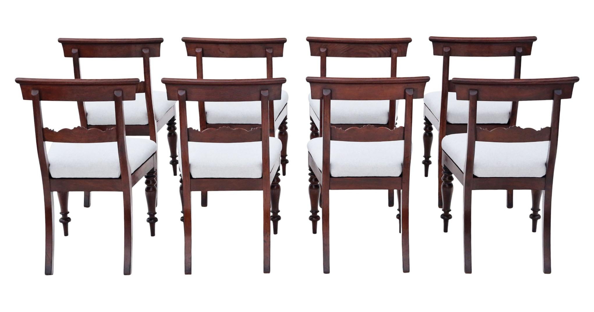 Antiguo Siglo XIX Juego de 8 Sillas de Comedor con Respaldo de Caoba - Muebles de Gran Calidad

Raro hallazgo decorativo, este conjunto de ocho sillas de comedor con respaldo de caoba del siglo XIX posee un atractivo envejecimiento, color y pátina,