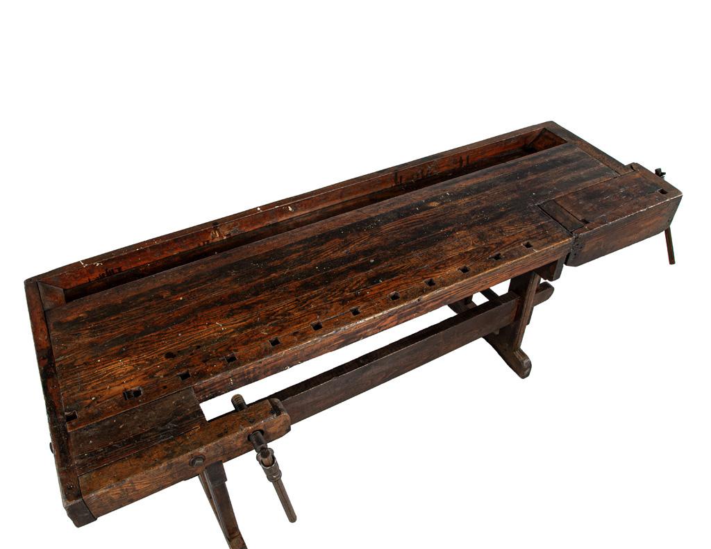Antique 19th Century Shaker Style Work Bench Table im Angebot 7